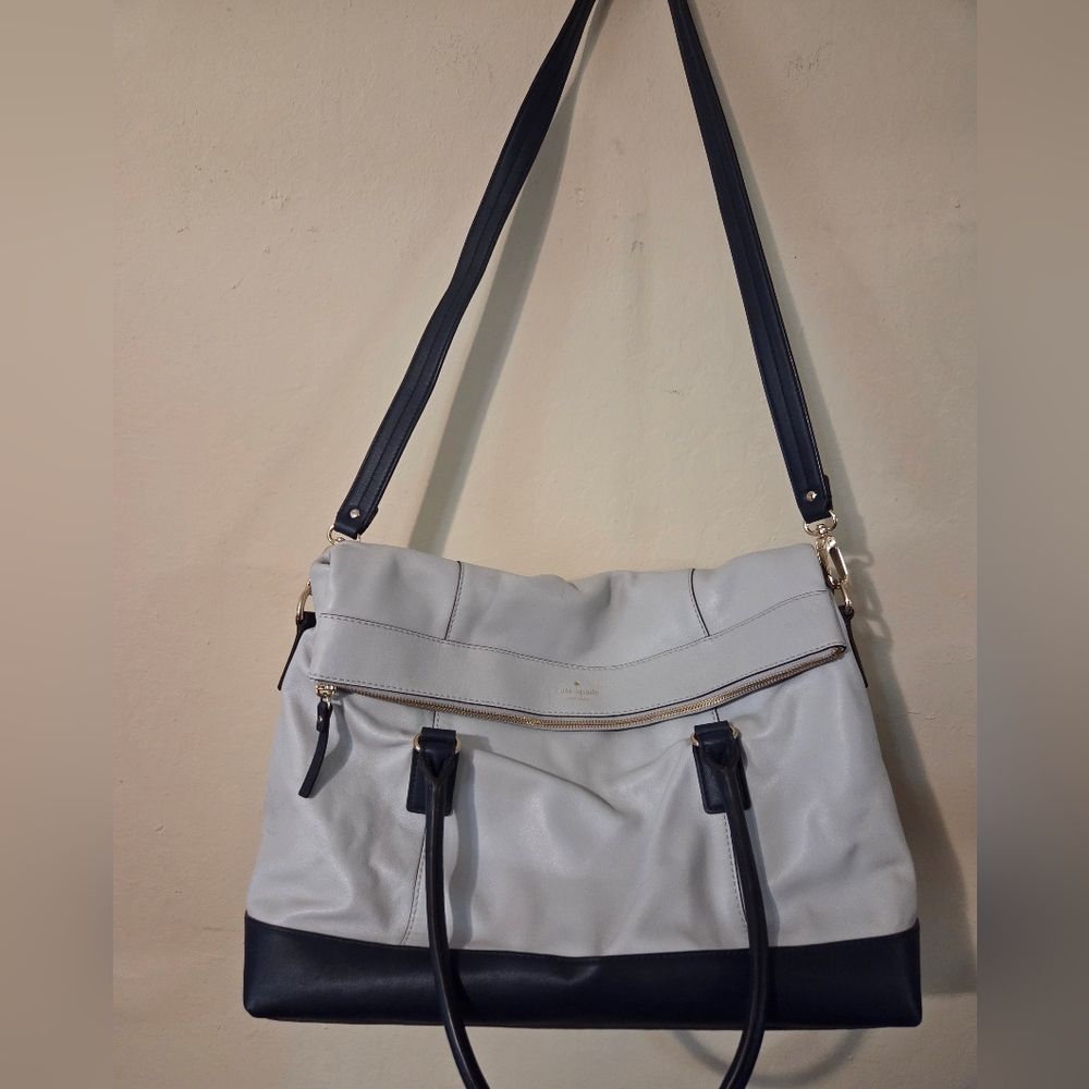 Kate Spade Two-Tone Black and Gray Shoulder Bag